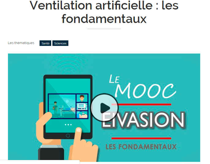 MOOC Ventilation. Formation en ligne.